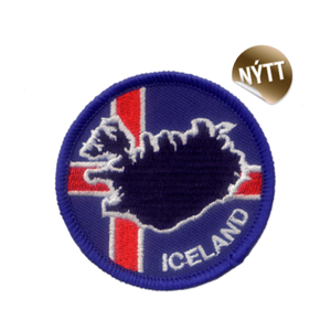 Clothing Patch Icelandic Flag and Map | CampEasy Shop